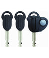 Kypronite Evolution Mini 7 Bügelschloss mit Kryptoflex-Kabel