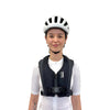 Airbag vélo MASE Airding Compact AirRide porté par une femme