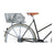 Panier arrière vélo Basil Cento 21 L – Flower Green – le panier Cento Flower flower green, motif fleuri ajoure