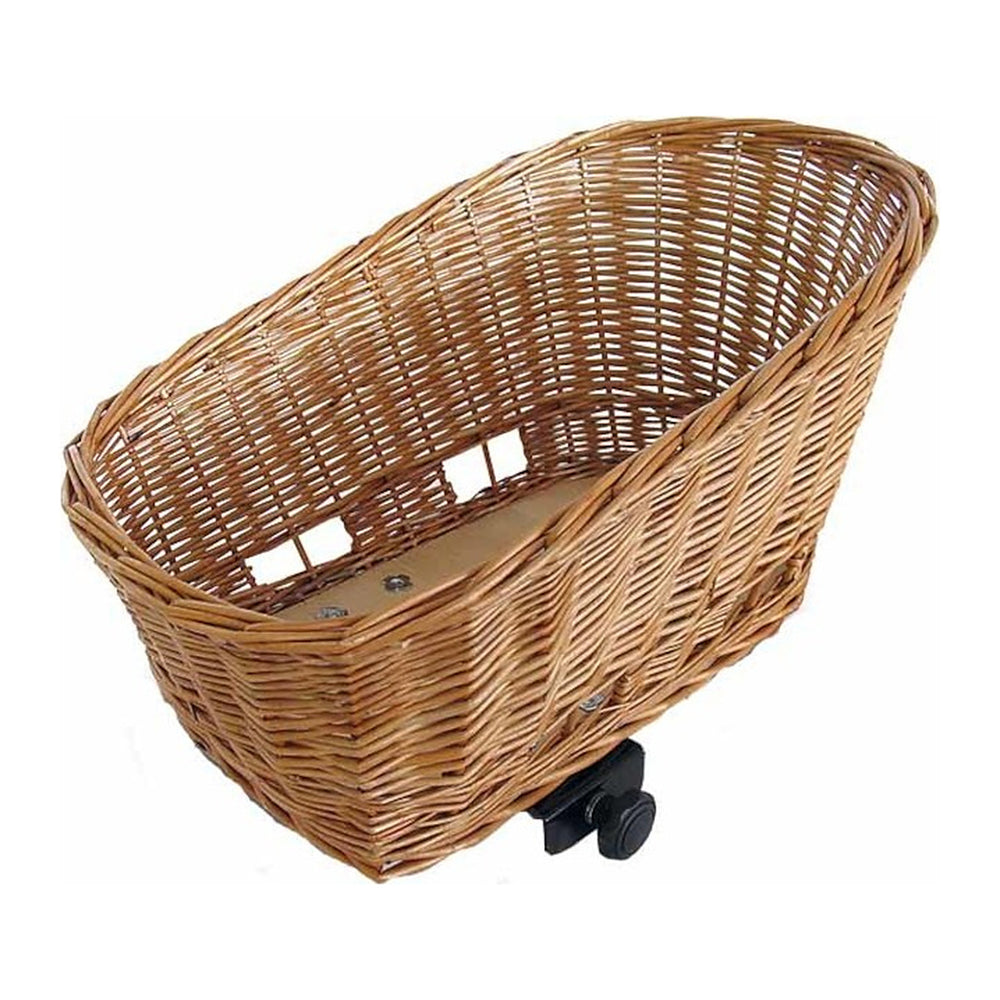 Panier arrière vélo pour chien Basil Pasja – Pasja 45 cm, fixation sangles – le panier a chien Basil Pasja 45 cm en osier naturel, fixation par sangles