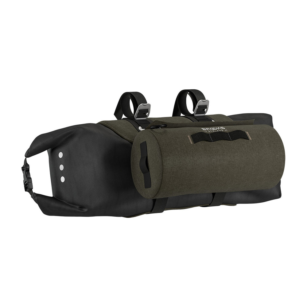 Sacoche de guidon vélo Brooks - Scape HandleBar Roll 10-12 L - Vert kaki - vue 6