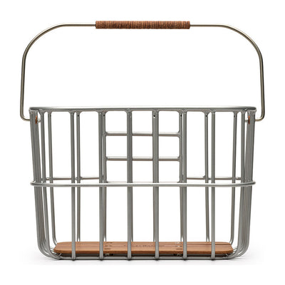 Panier avant vélo Brooks - Hoxton Wire Basket 25 L - Argent - vue 1