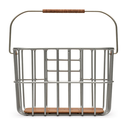 Panier avant vélo Brooks - Hoxton Wire Basket 25 L - Argent - vue 1