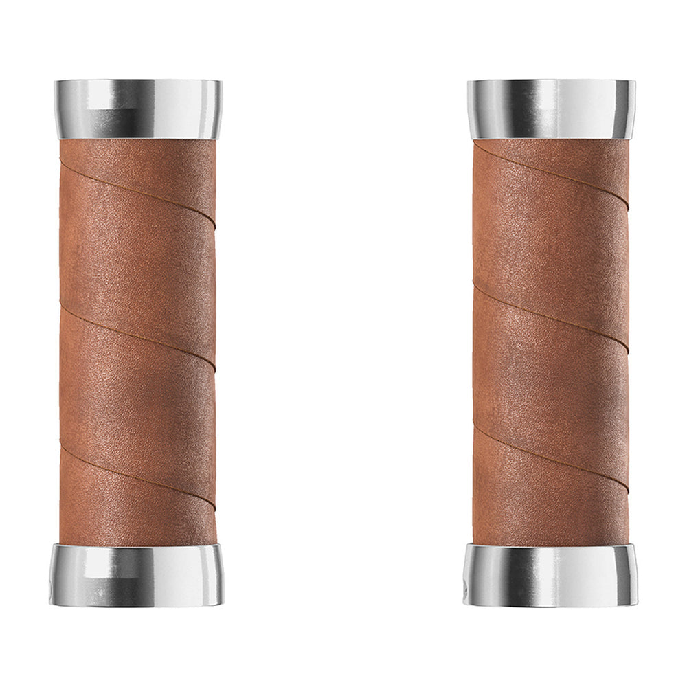 Poignées de guidon cuir vélo Brooks - Slender Leather Grips - 100 + 100 mm - vue 1