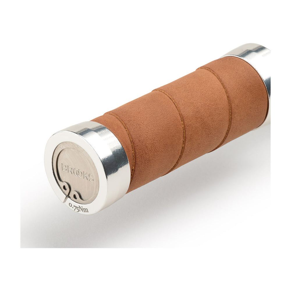 Poignées de guidon cuir vélo Brooks - Slender Leather Grips - 100 + 100 mm - vue 4