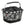 Panier arrière vélo KlickFix Reisenthel Carrybag GT 24 L – Fleurs noir, Racktime – le panier Carrybag GT motif fleurs sur fond blanc