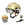 Casque Overade LIFE Premium Pure Gold avec visiere et feu OxiBrake sur fond blanc
