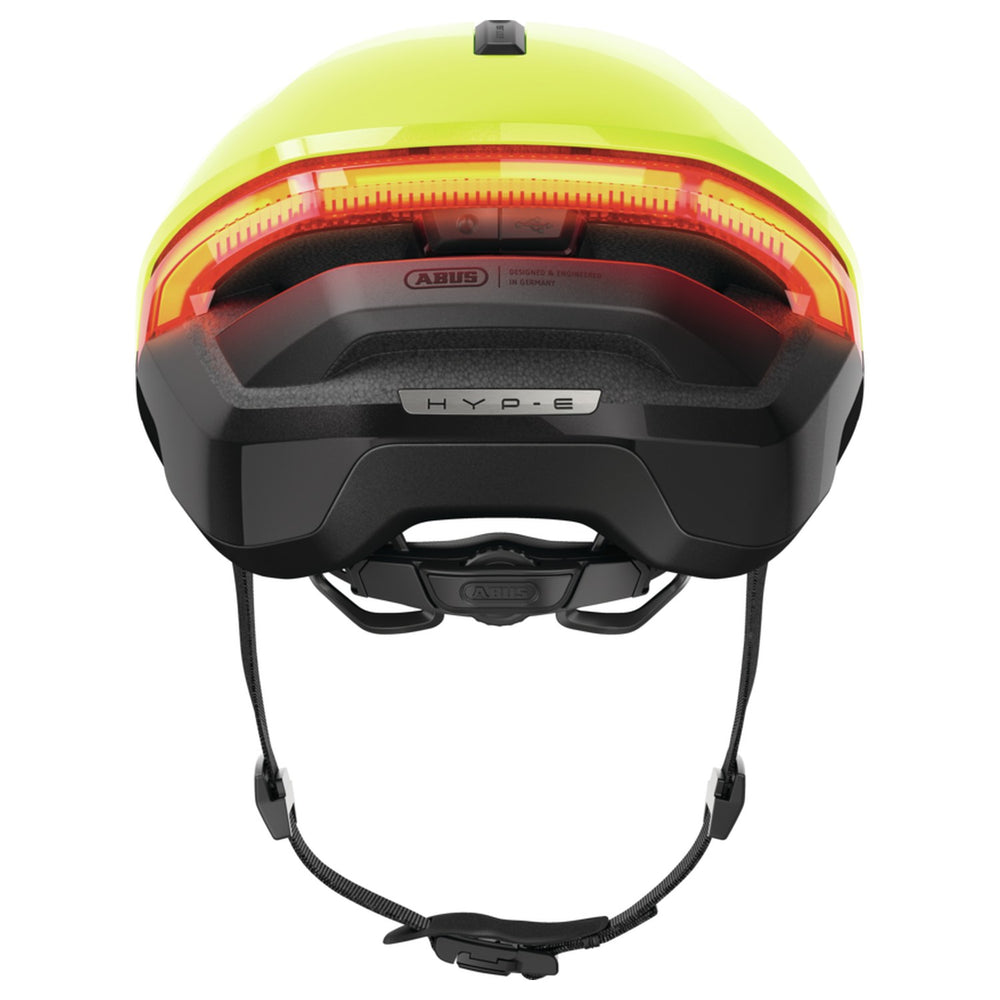 Casque vélo Abus HYP-E coloris Signal Yellow - vue arrière