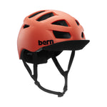 Casque velo Bern Allston Matte Coral corail mat de trois quarts