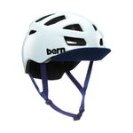 Casque velo Bern Allston Satin Seaglass blanc bleuté de trois quarts