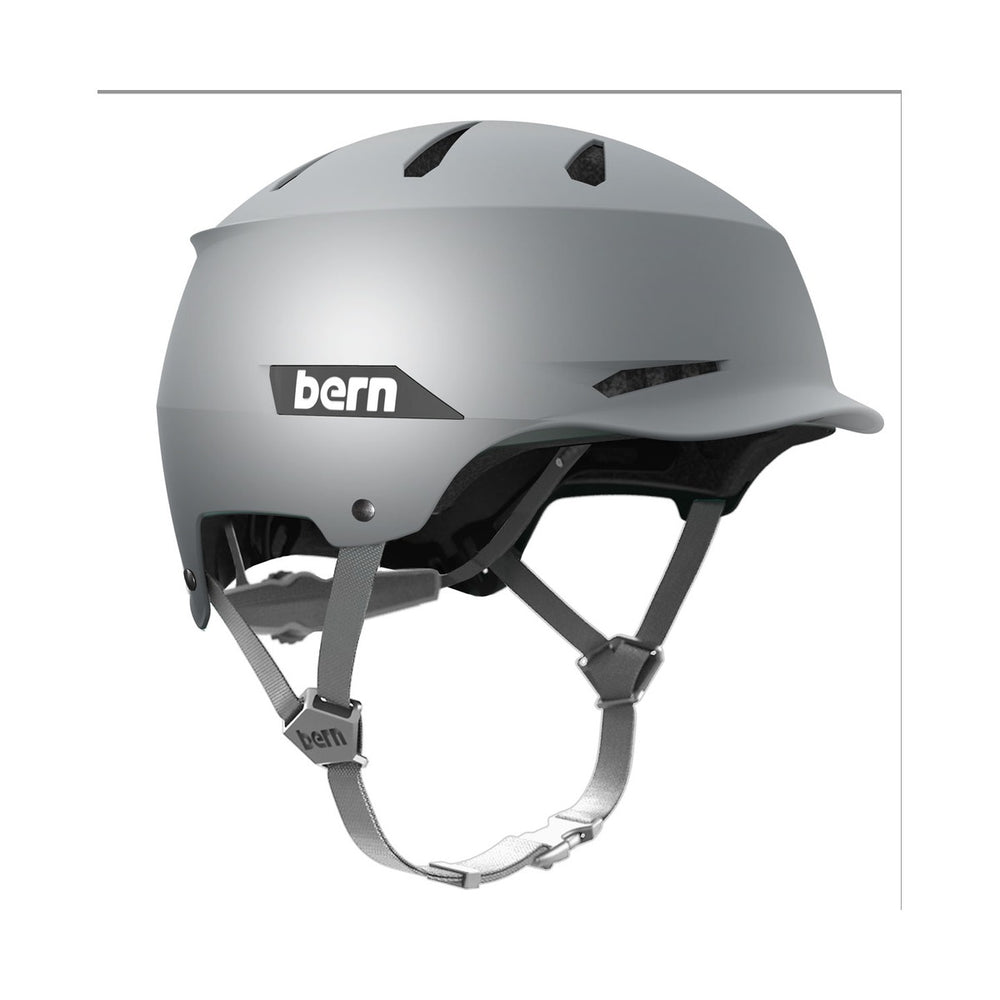 Casque velo Bern Hendrix MIPS Metallic Silver argent métallisé de profil