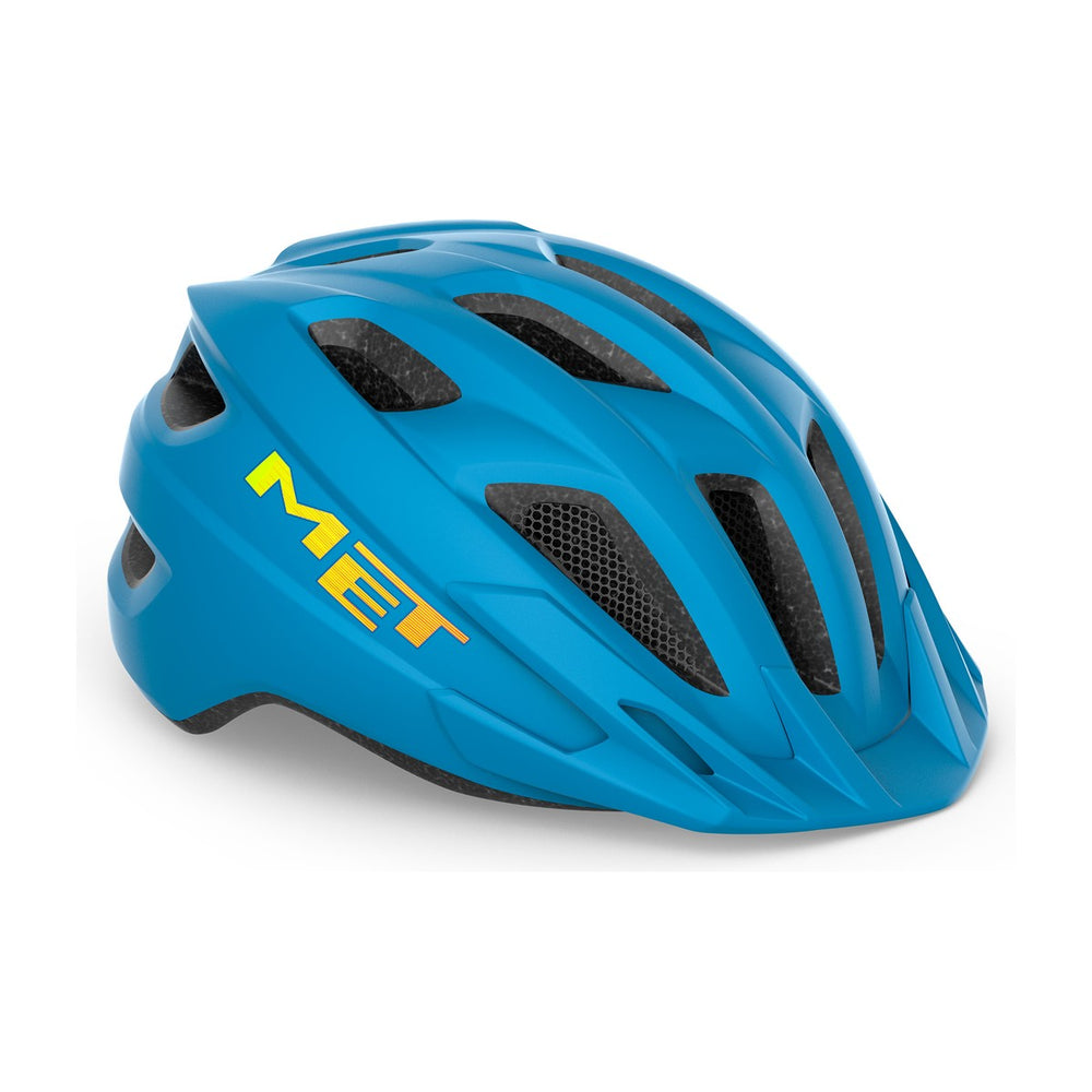 Casque vélo enfant MET - Crackerjack Mips, coloris Cyan Mat, vue 1