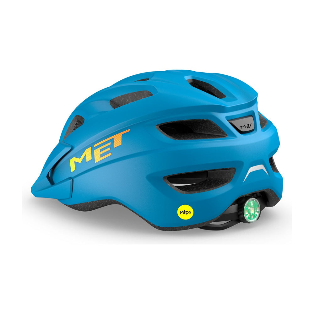 Casque vélo enfant MET - Crackerjack Mips, coloris Cyan Mat, vue 4