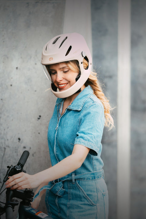 Casque vélo intégral Virgo Integral Mips Virgomove porté à vélo électrique en ville