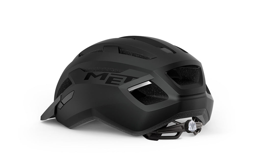Casque vélo MET - Allroad coloris Noir Mat vue -back