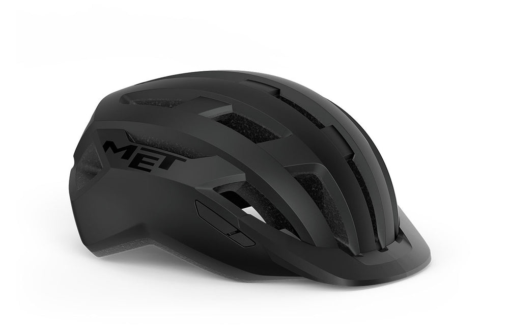 Casque vélo MET - Allroad coloris Noir Mat vue front