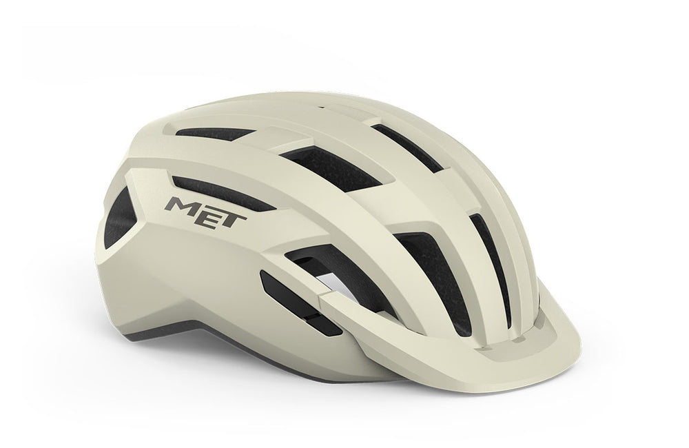 Casque vélo MET - Allroad coloris Off White Mat vue front