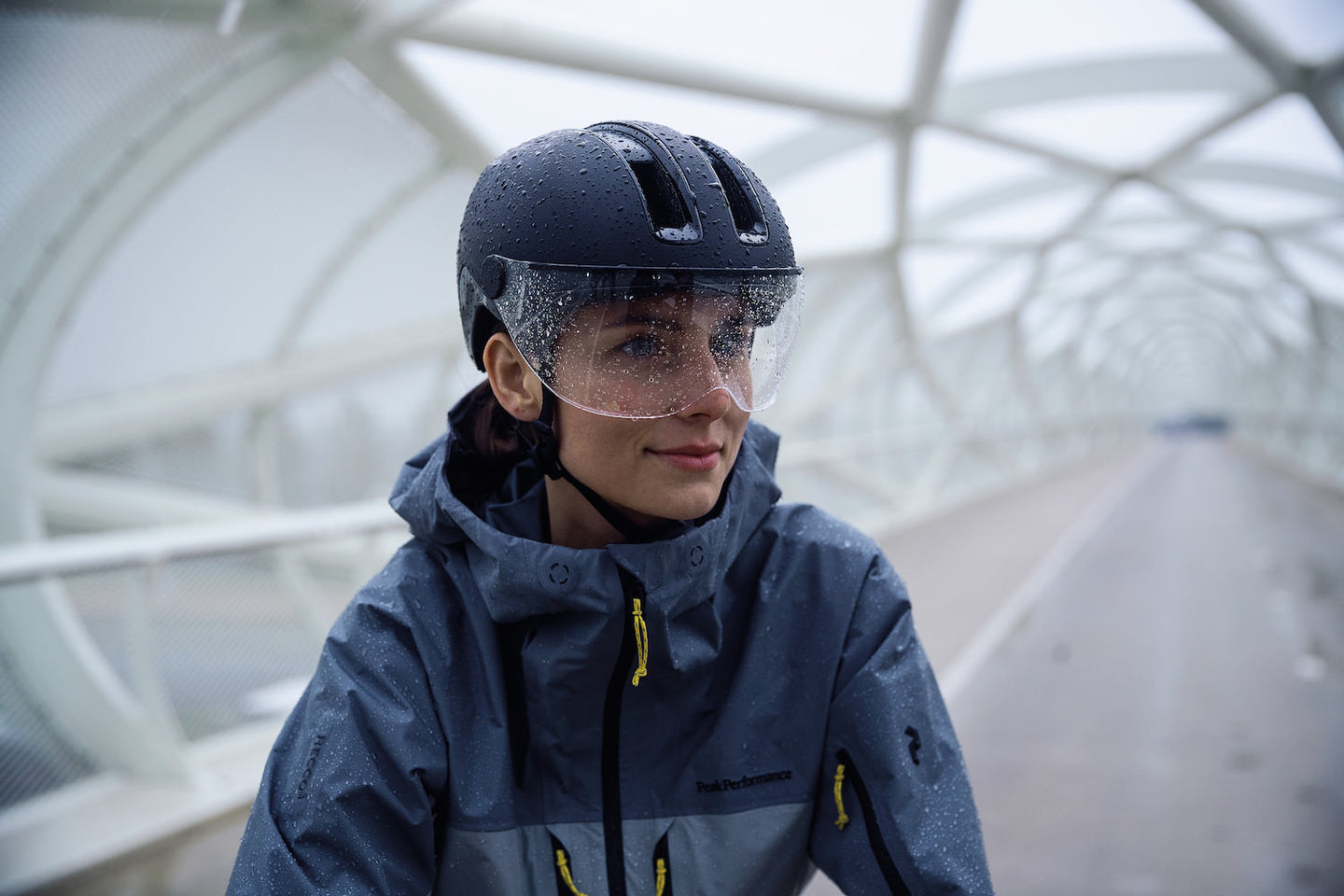 fahrradhelm kapuze Abus HUD-Y ACE Headset