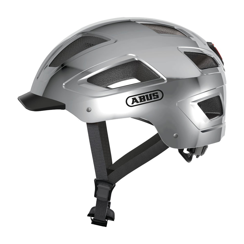 Casque vélo urbain Abus Hyban 2.0 Chrome Silver