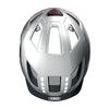Casque vélo urbain Abus Hyban 2.0 LED Signal Silver