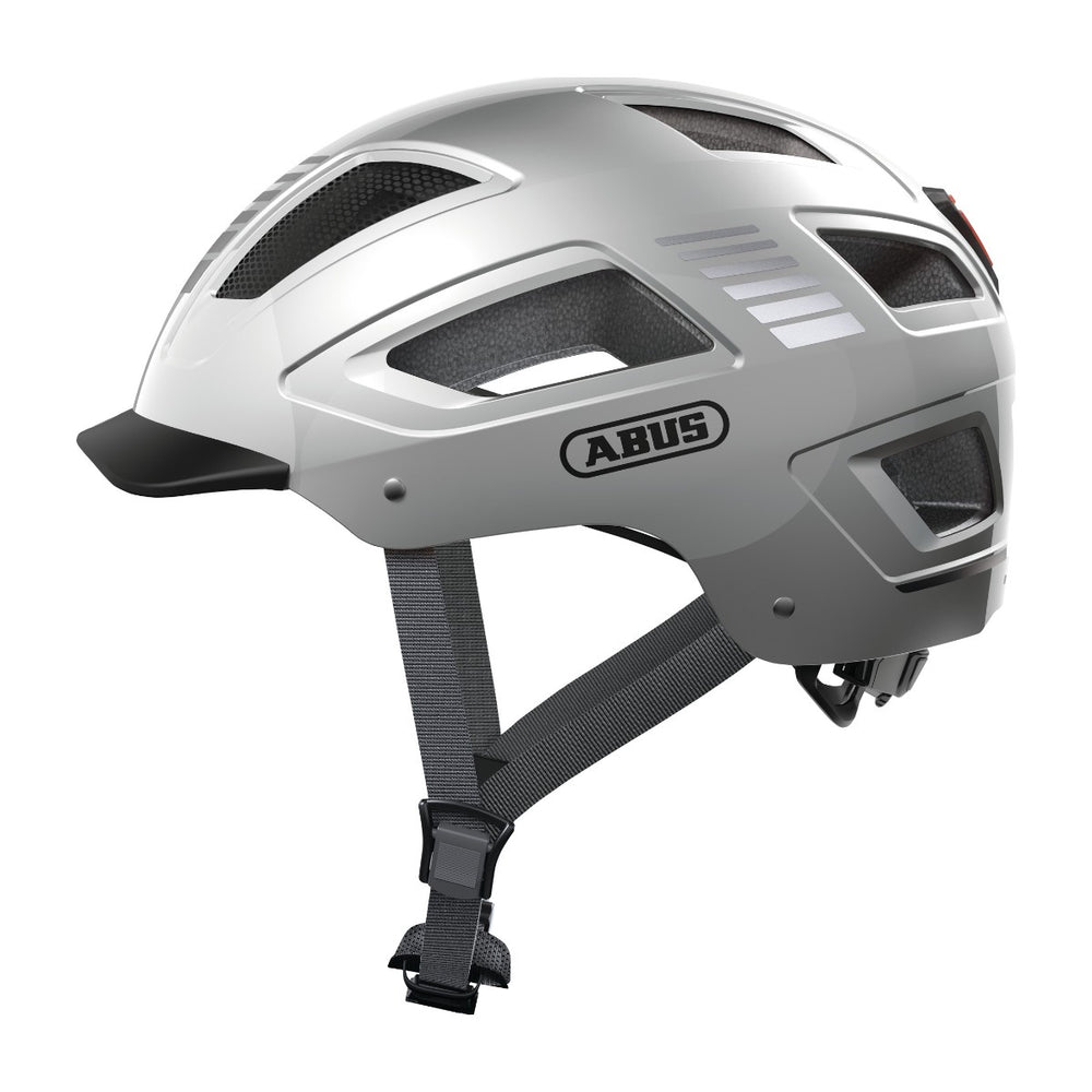 Casque vélo urbain Abus Hyban 2.0 Signal Silver