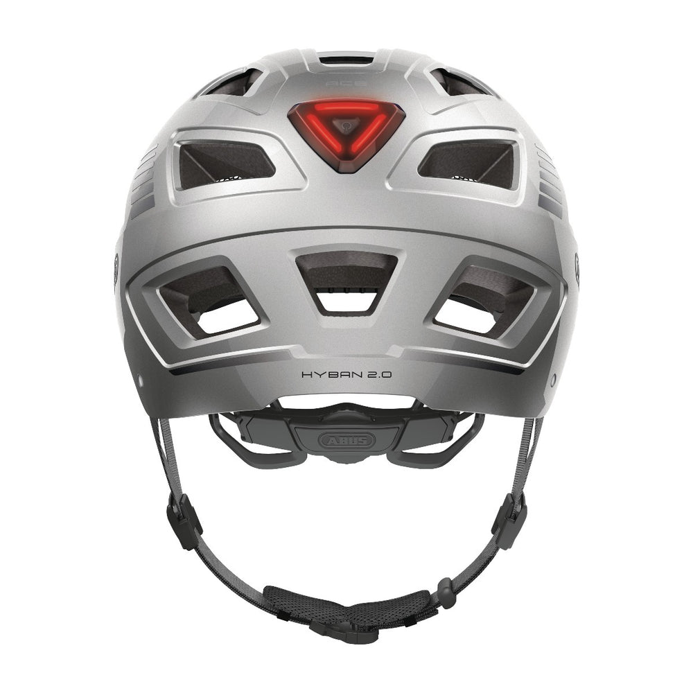 Casque vélo urbain Abus Hyban 2.0 Signal Silver