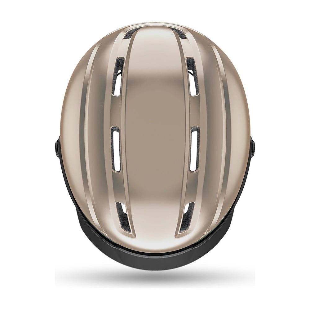 Casque vélo urbain Cairn Fuse Mat Metallic Cream vue 3