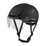 Casque vélo urbain Cairn Graphit Visor Pro Mat Metallic Black