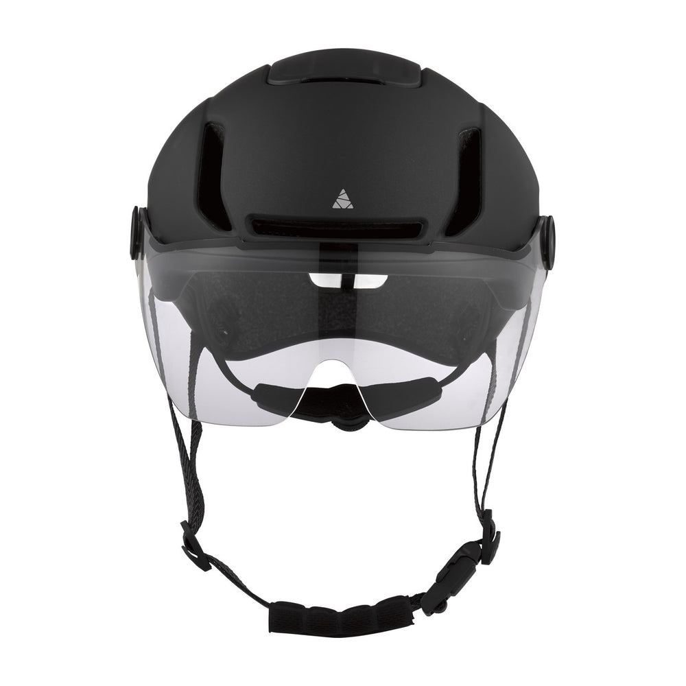 Casque vélo urbain Cairn Graphit Visor Pro Mat Metallic Black vue 3