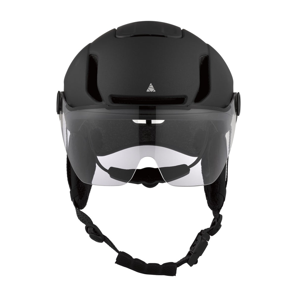 Casque vélo urbain Cairn Graphit Visor Pro Mat Metallic Black vue 7