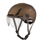 Casque vélo urbain Cairn Graphit Visor Pro Mat Metallic Chocolate