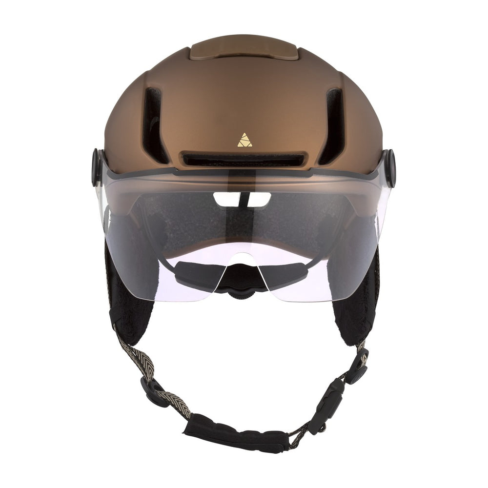Casque vélo urbain Cairn Graphit Visor Pro Mat Metallic Chocolate vue 7
