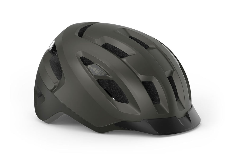 Casque vélo urbain MET - Urbex Mips coloris Titane Métalisé vue front