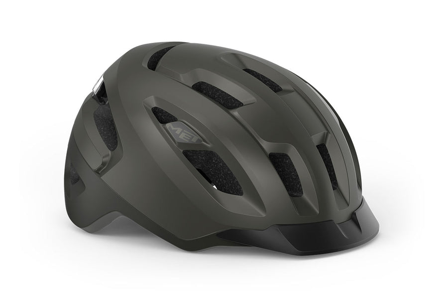 Casque vélo urbain MET - Urbex Mips coloris Titane Métalisé vue front