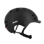 Casque vélo urbain Optimiz O374 à éclairage avant et arrière - Noir Mat
