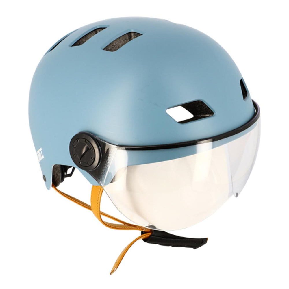 Casque vélo urbain Optimiz O382 à visière - Bleu Mat