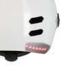 Casque vélo urbain Optimiz O394 à clignotants - Blanc Brillant