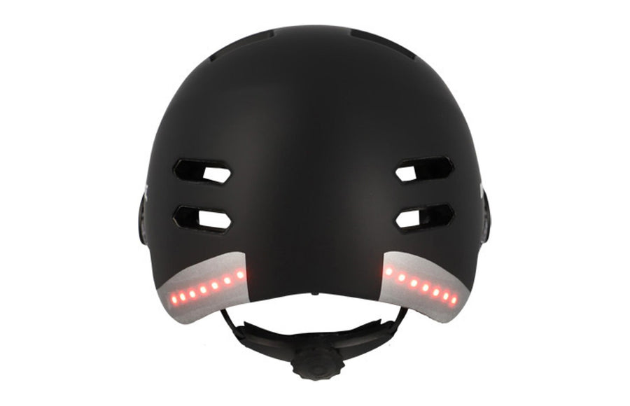 Casque vélo urbain Optimiz O394 à clignotants - détail