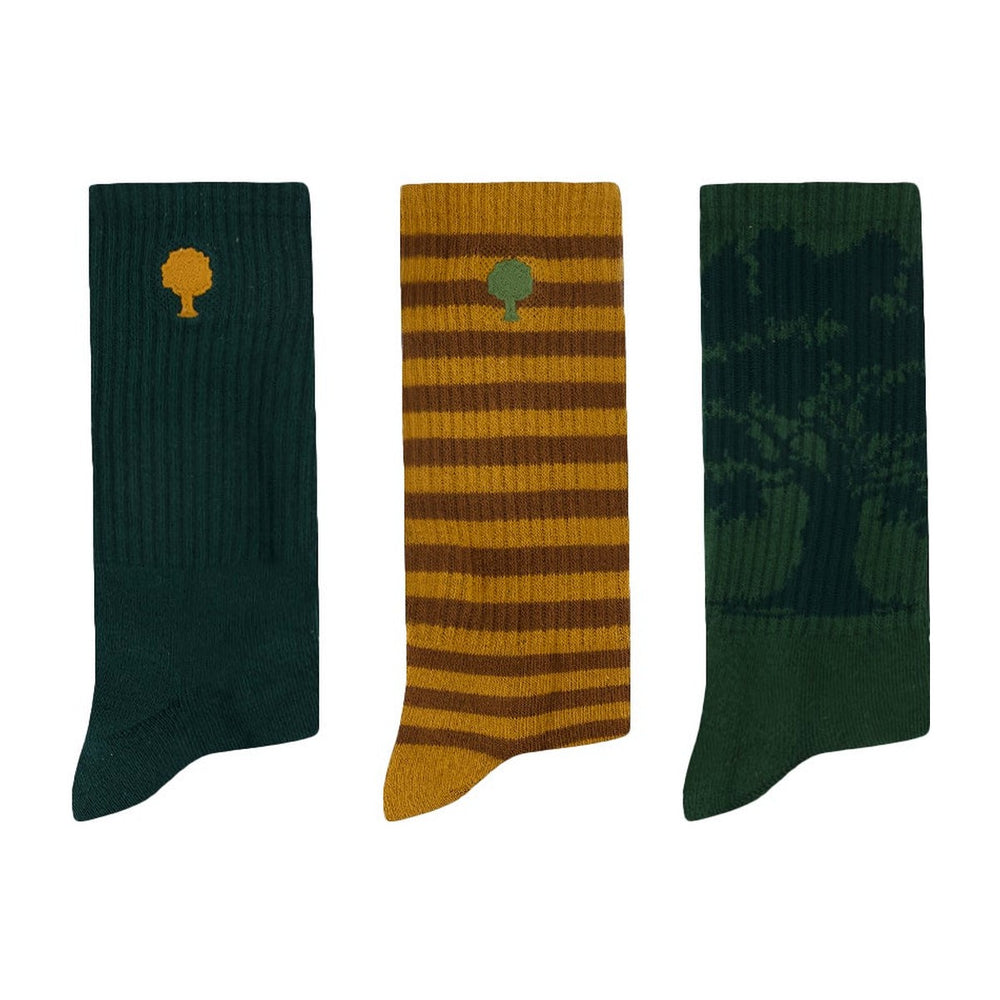 chaussettes-sport-faguo-sport-socks-x3-lot-de-3-paires-vert-fonce-moutarde-1