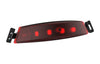Éclairage arrière de casque vélo Bern Click-Mount allumé, 5 LED rouges