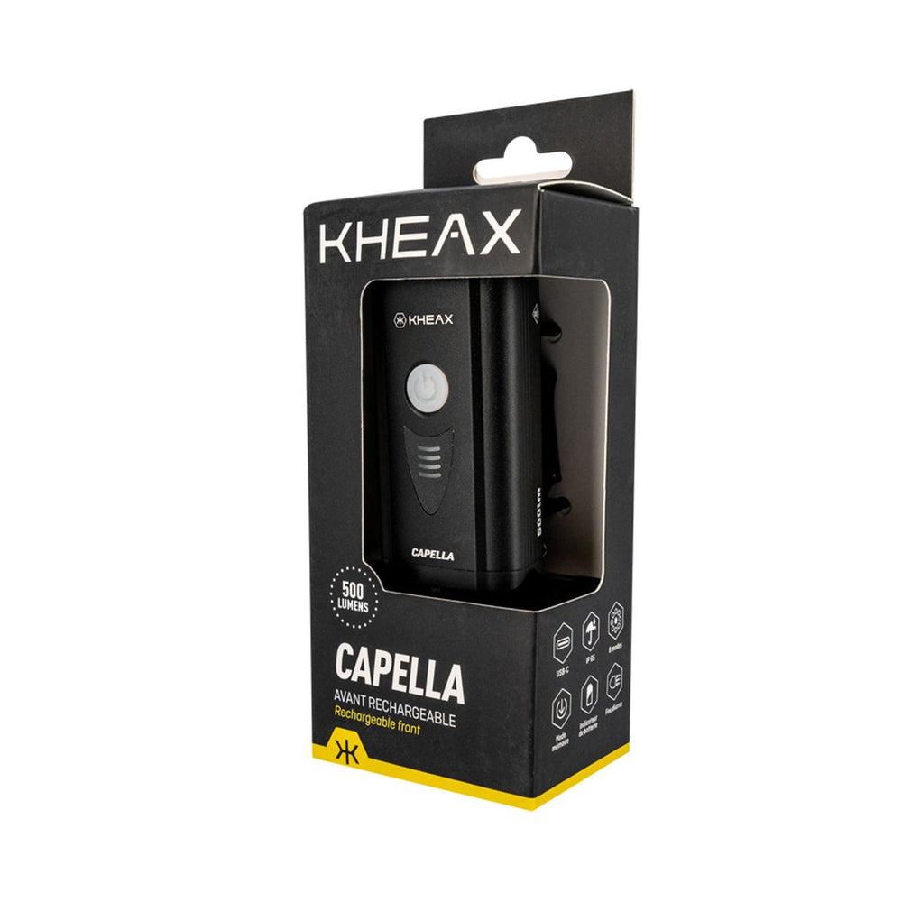 Éclairage avant KHEAX Capella 500 lm USB-C