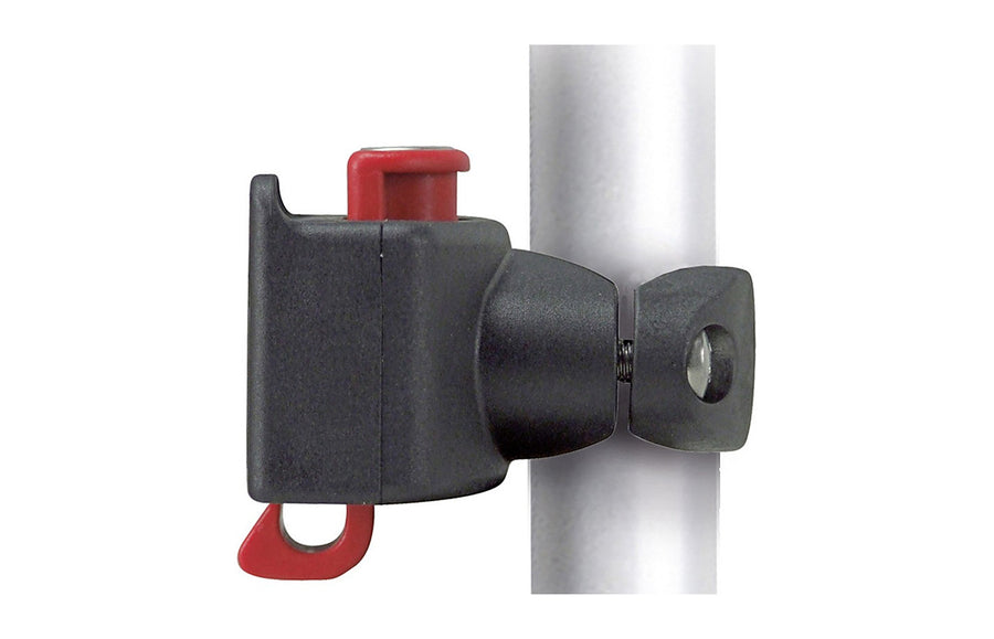 Fixation KlickFix Caddy serree sur un tube vertical