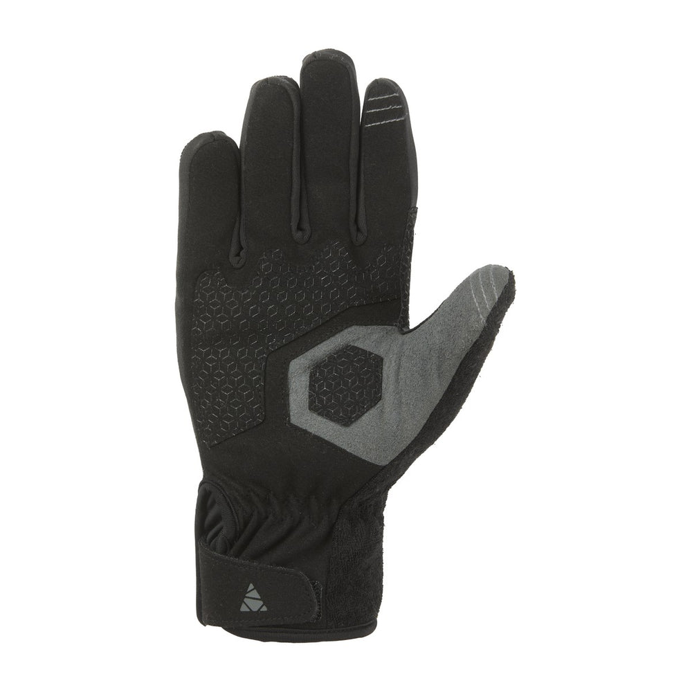 Gants vélo coupe-vent tactiles Cairn Quicker Touch Black paume