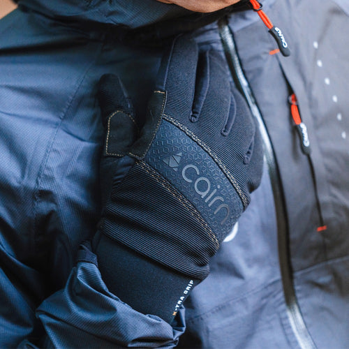Gants vélo hiver tactiles Cairn Nakuru Touch portés