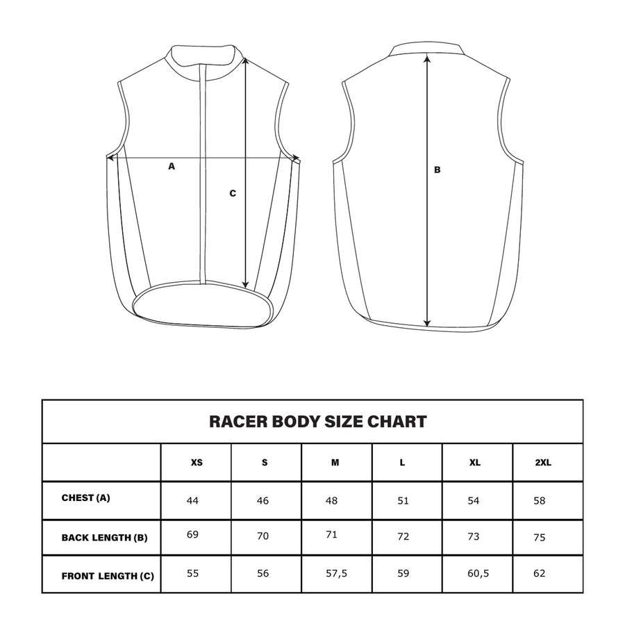 gilet coupe vent velo reflechissant wowow poggio guide des tailles