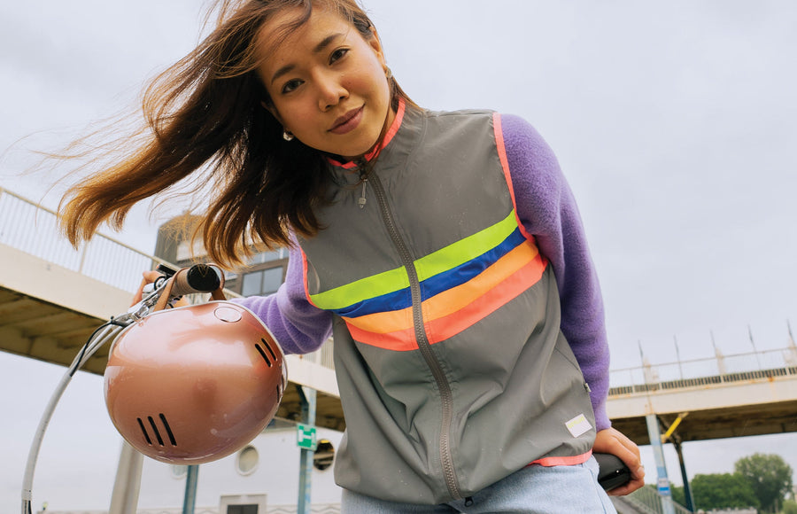Gilet vélo réfléchissant femme Gofluo - Bodyglower Manhattan - détail 3