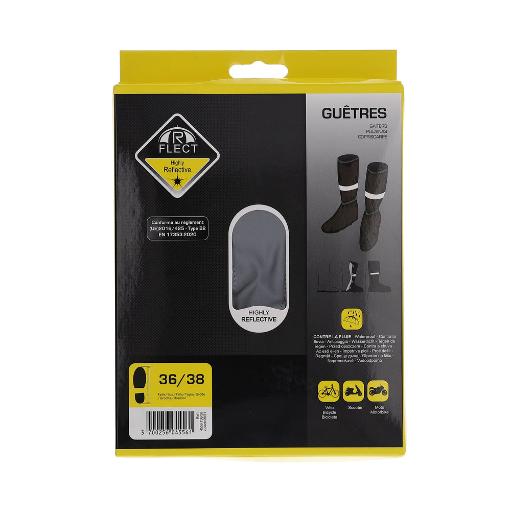 Guêtres de pluie haute visibilité R-Flect homologuées CE