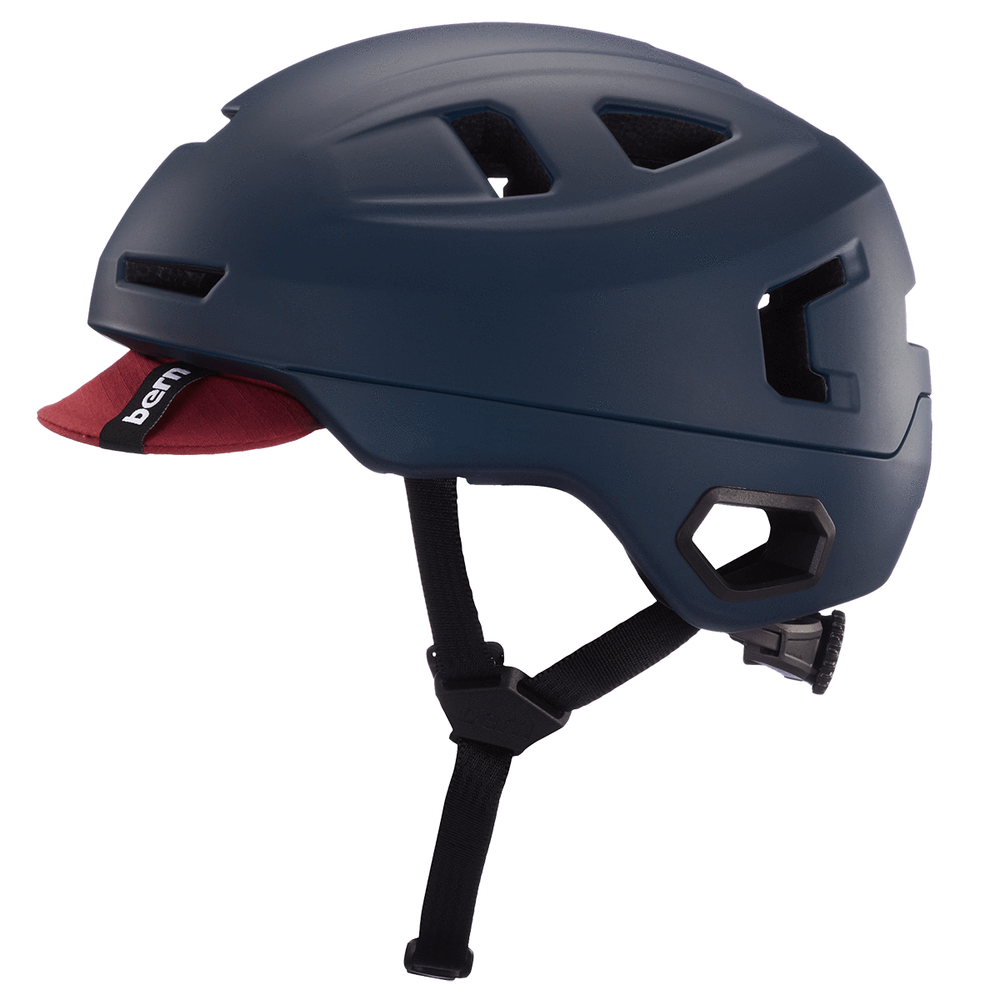 Casque velo Bern Hudson MIPS bleu marine vu de l arriere