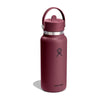 Gourde isotherme Hydro Flask Wide Mouth Flex Straw 946 ml - Burgundy