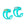 Paire d’éclairages vélo Knog - Frog USB Twinpack - Awesome Aquamarine